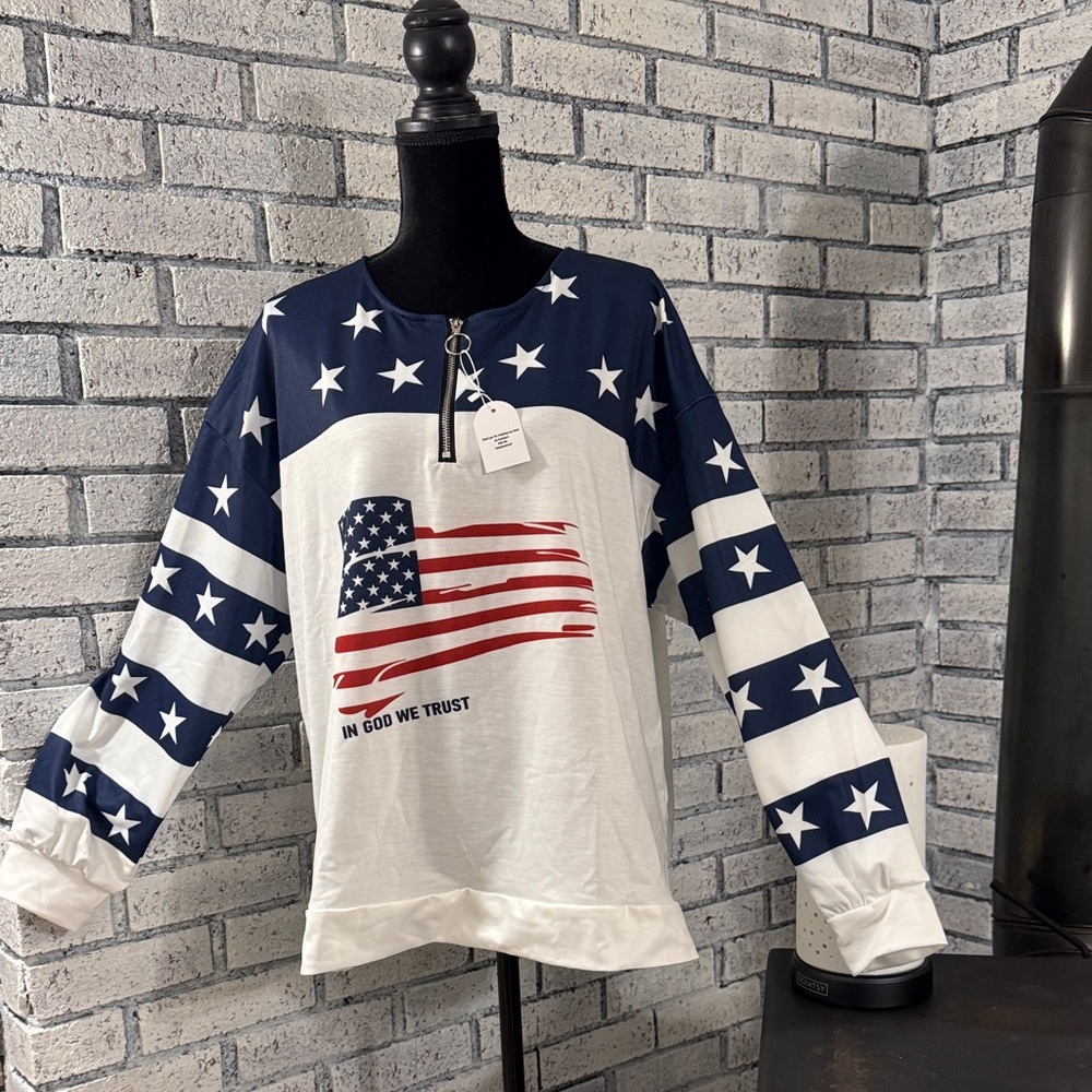 Patriotic Stars & Stripes Women's Jersey